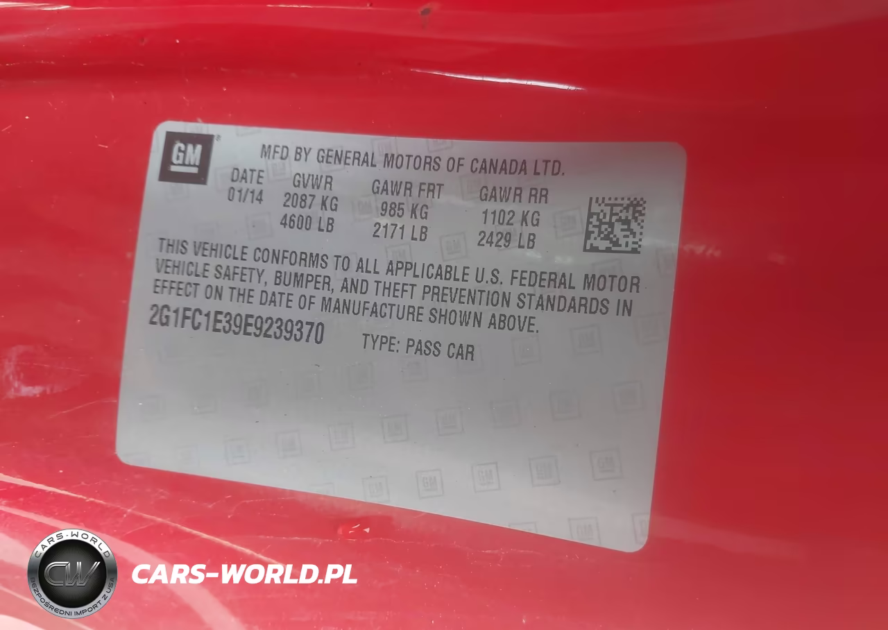 2014 Chevrolet Camaro 2Lt VIN:2G1FC1E39E9239370 - 9