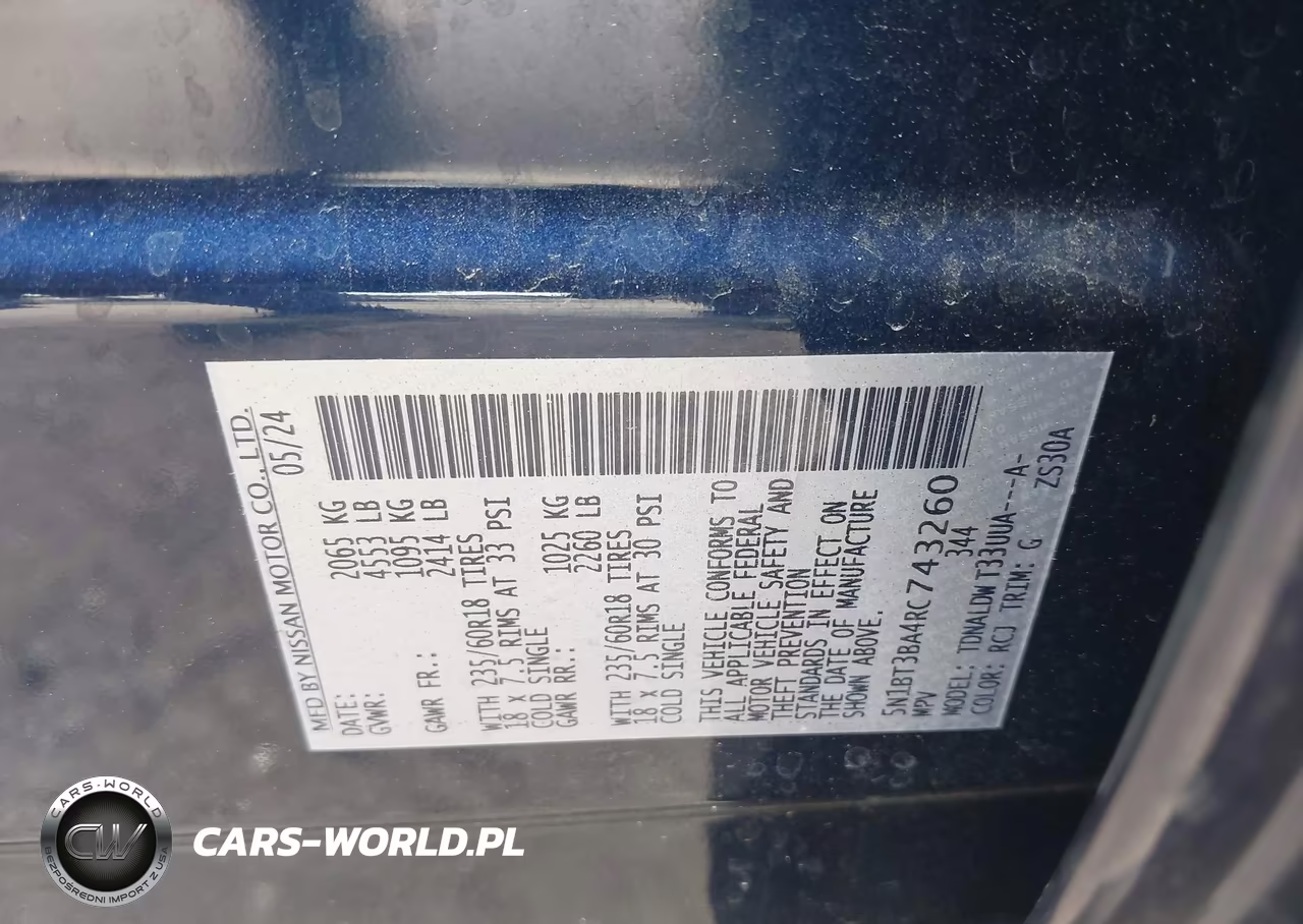 2024 Nissan Rogue Sv Fwd VIN:5N1BT3BA4RC743260 - 9