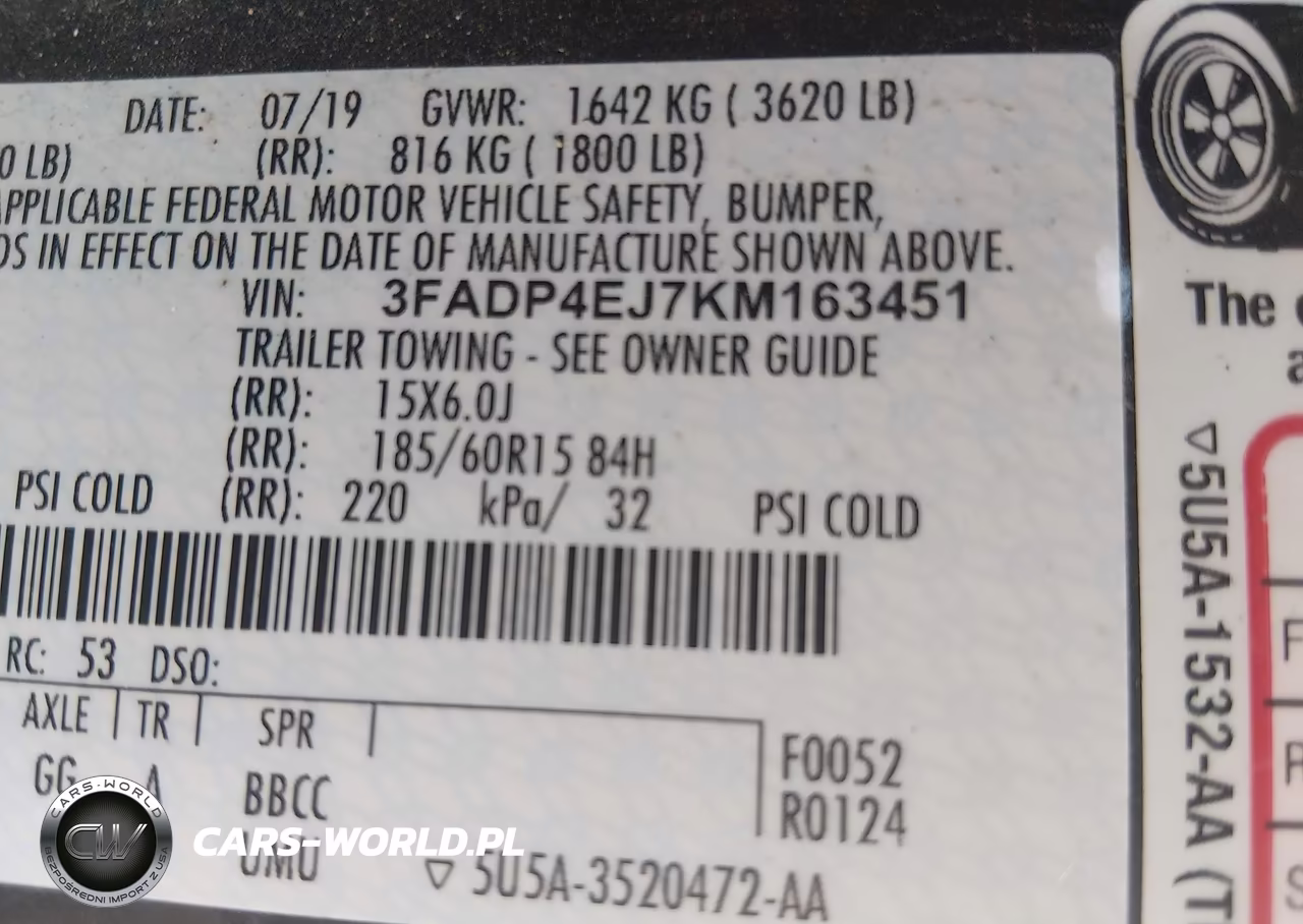 2019 Ford Fiesta Se VIN:3FADP4EJ7KM163451 - 9