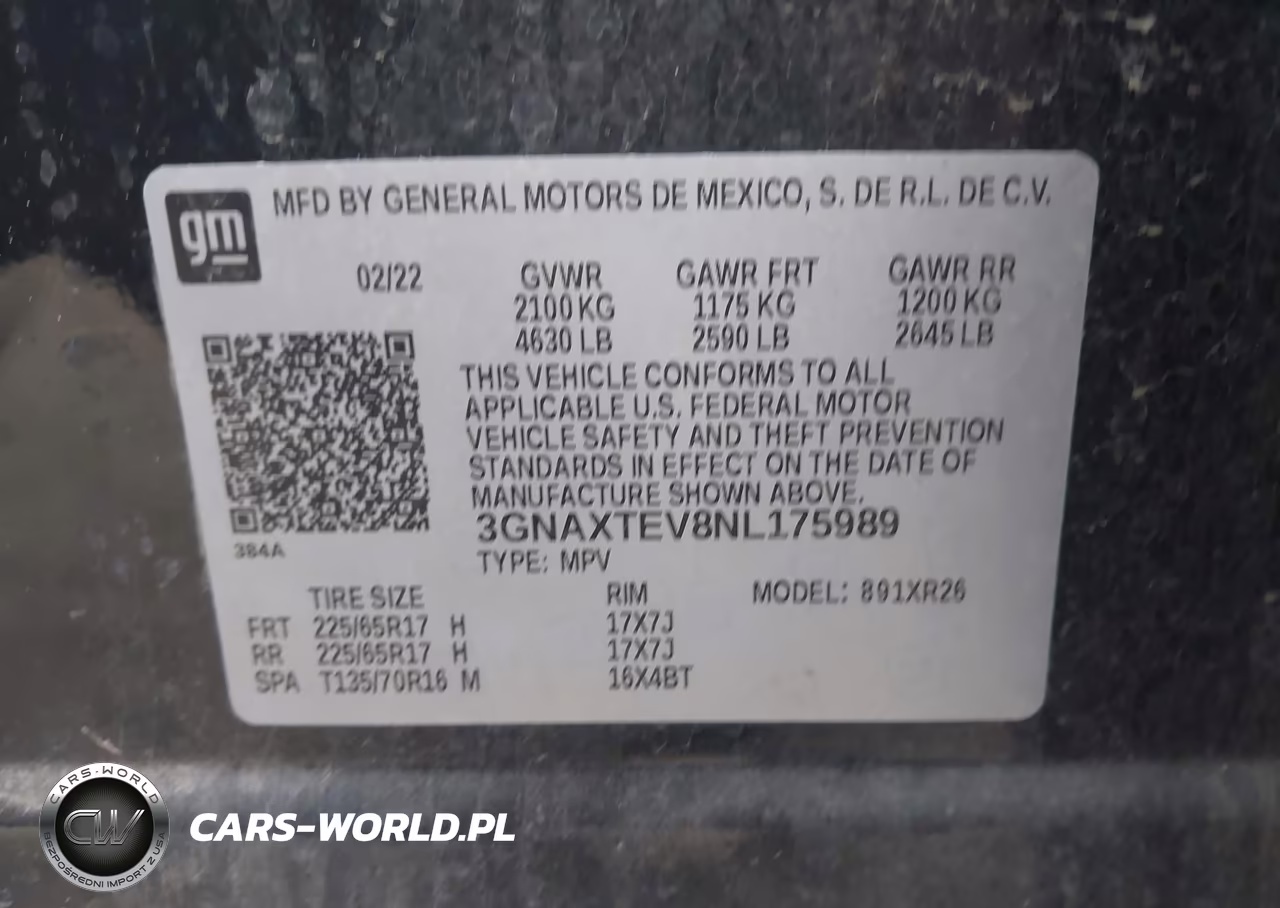 2022 Chevrolet Equinox Awd 2Fl VIN:3GNAXTEV8NL175989 - 9
