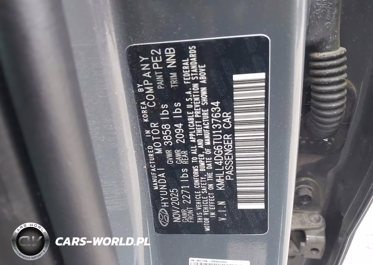 2026 Hyundai Elantra Se VIN:KMHLL4DG6TU137634 - 9