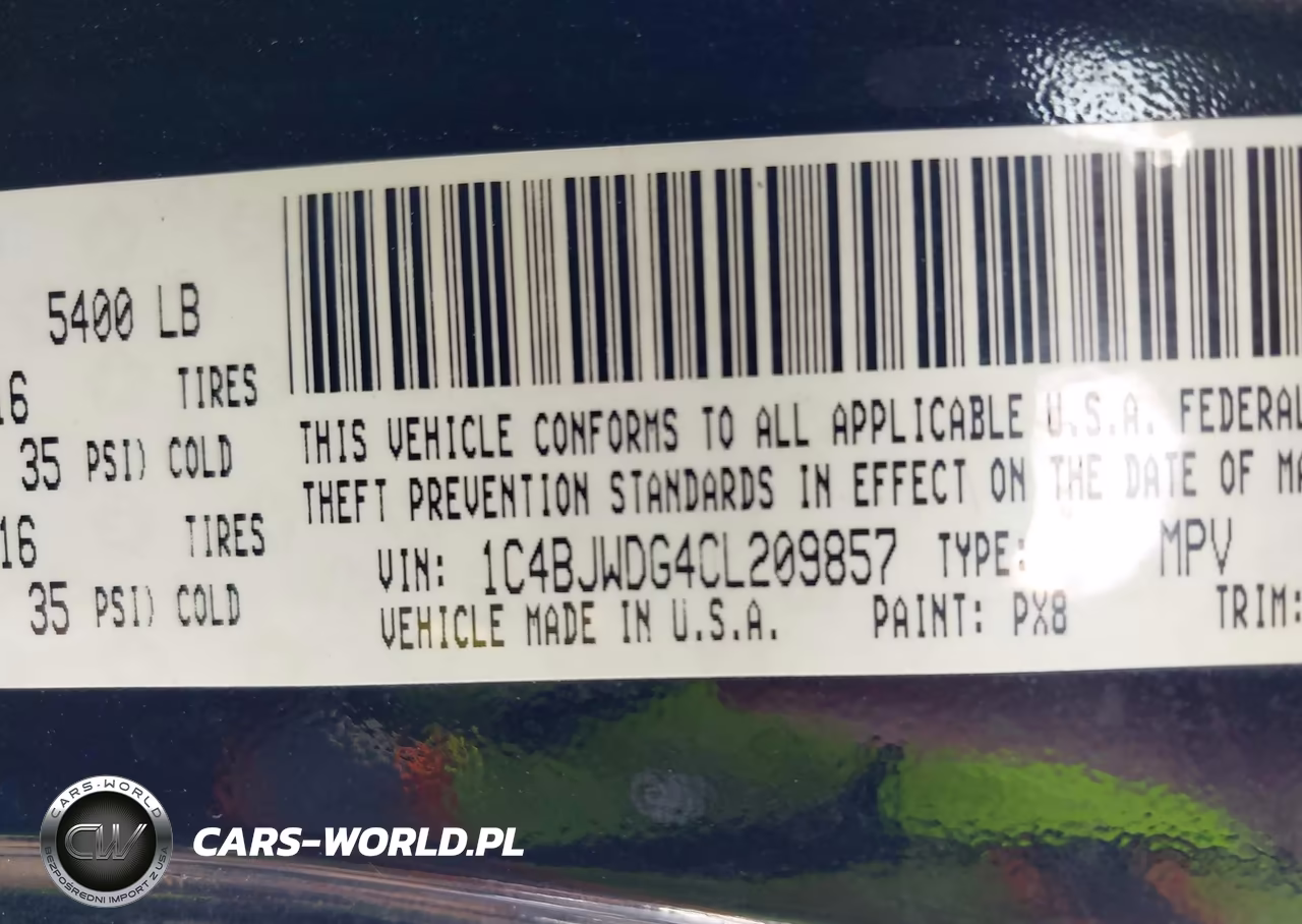 2012 Jeep Wrangler Unlimited Sport VIN:1C4BJWDG4CL209857 - 9