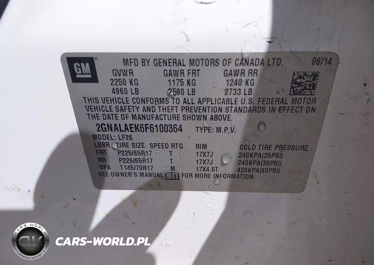 2015 Chevrolet Equinox Ls VIN:2GNALAEK6F6100364 - 9