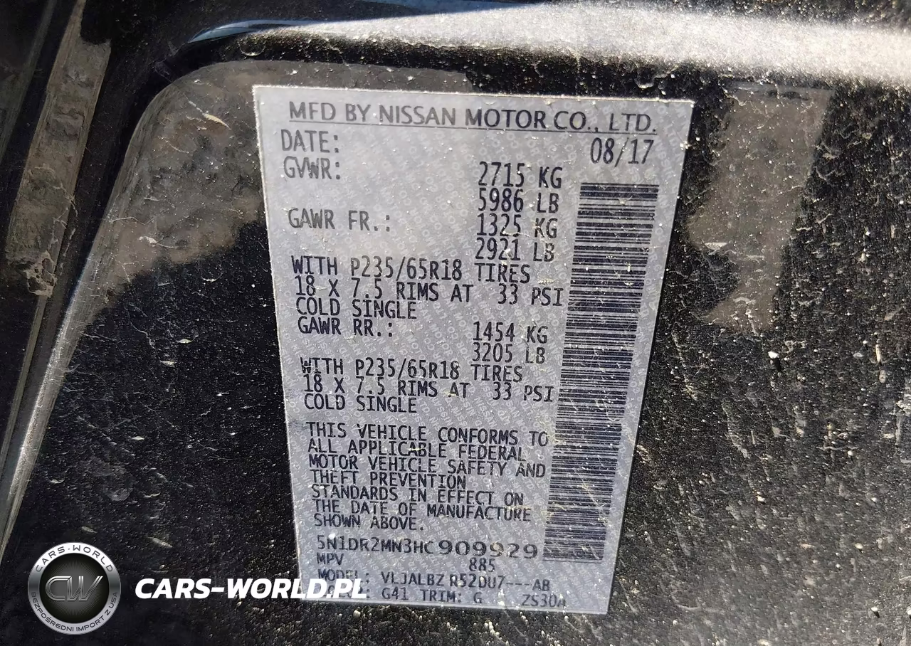 2017 Nissan Pathfinder S VIN:5N1DR2MN3HC909929 - 9