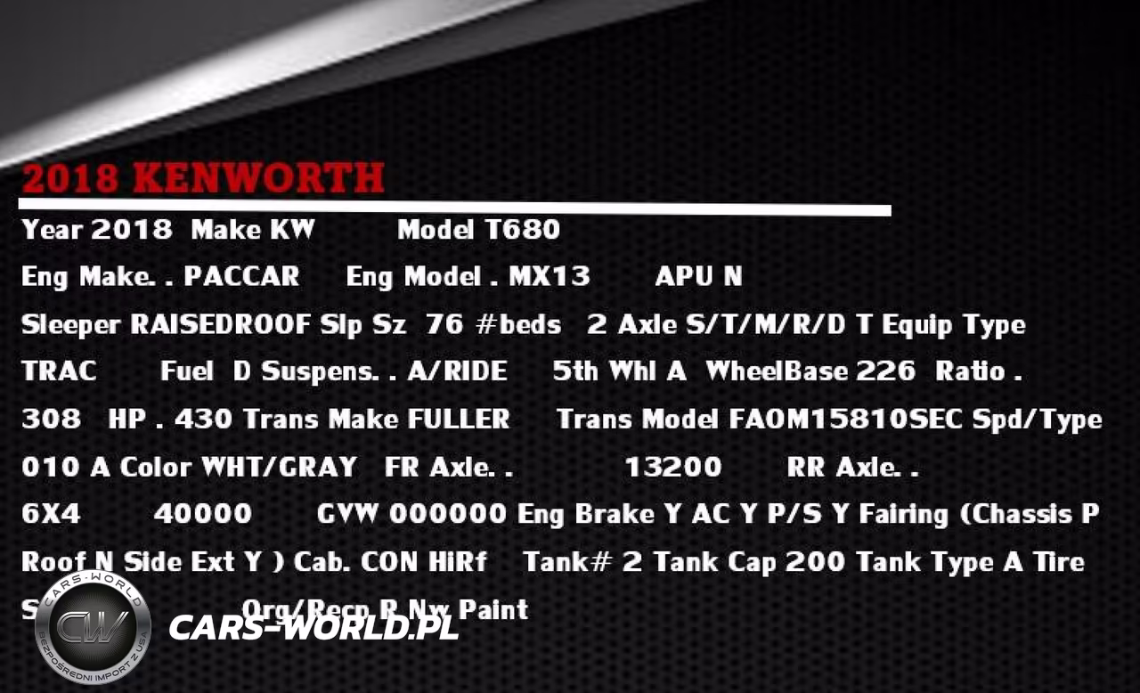 2018 Kenworth T680 VIN:1XKYDP9X1JJ189564 - 13