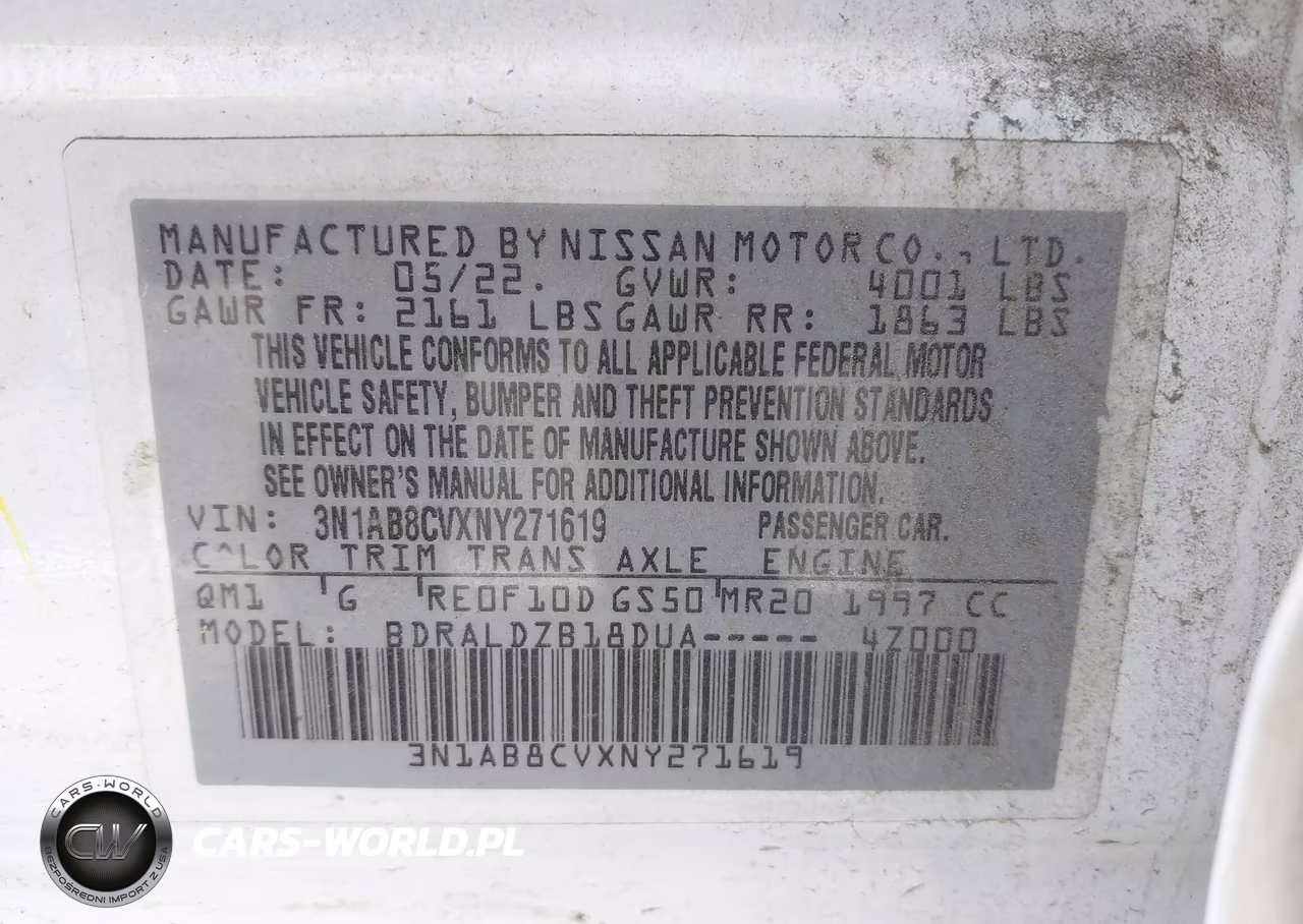 2022 Nissan Sentra Sv Xtronic Cvt VIN:3N1AB8CVXNY271619 - 9