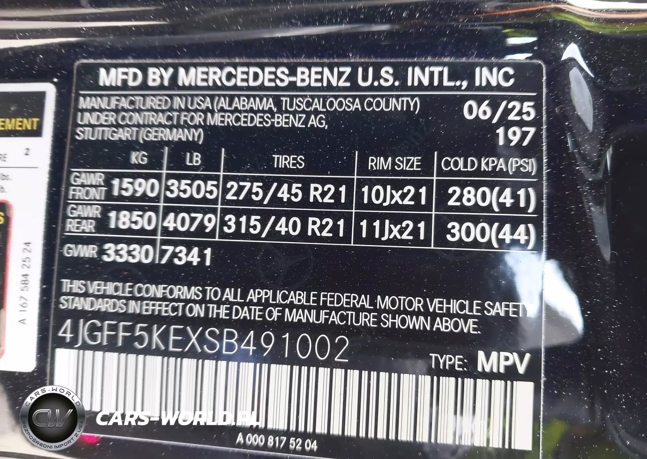 2025 Mercedes-Benz Gls 450 4Matic VIN:4JGFF5KEXSB491002 - 9
