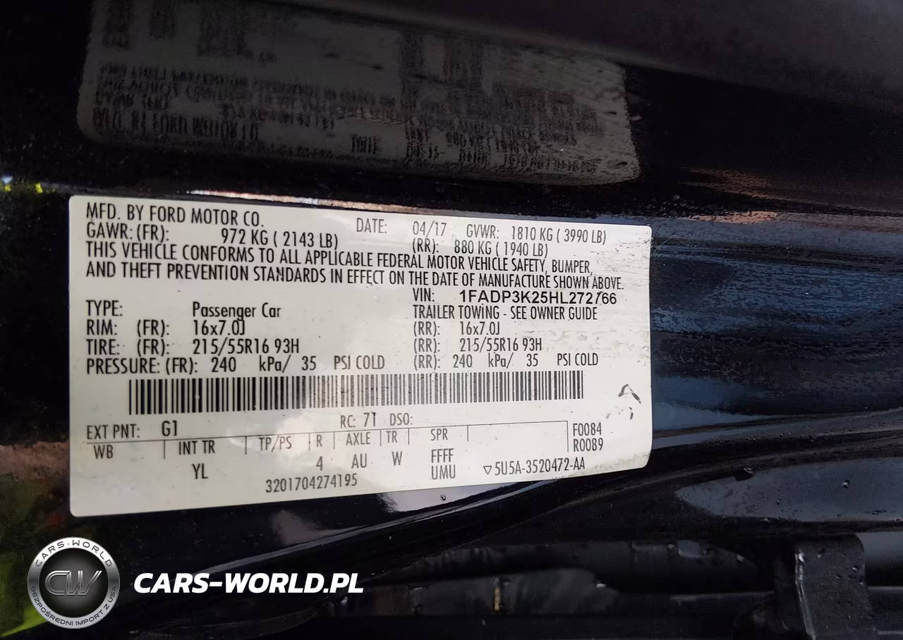 2017 Ford Focus Se VIN:1FADP3K25HL272766 - 9