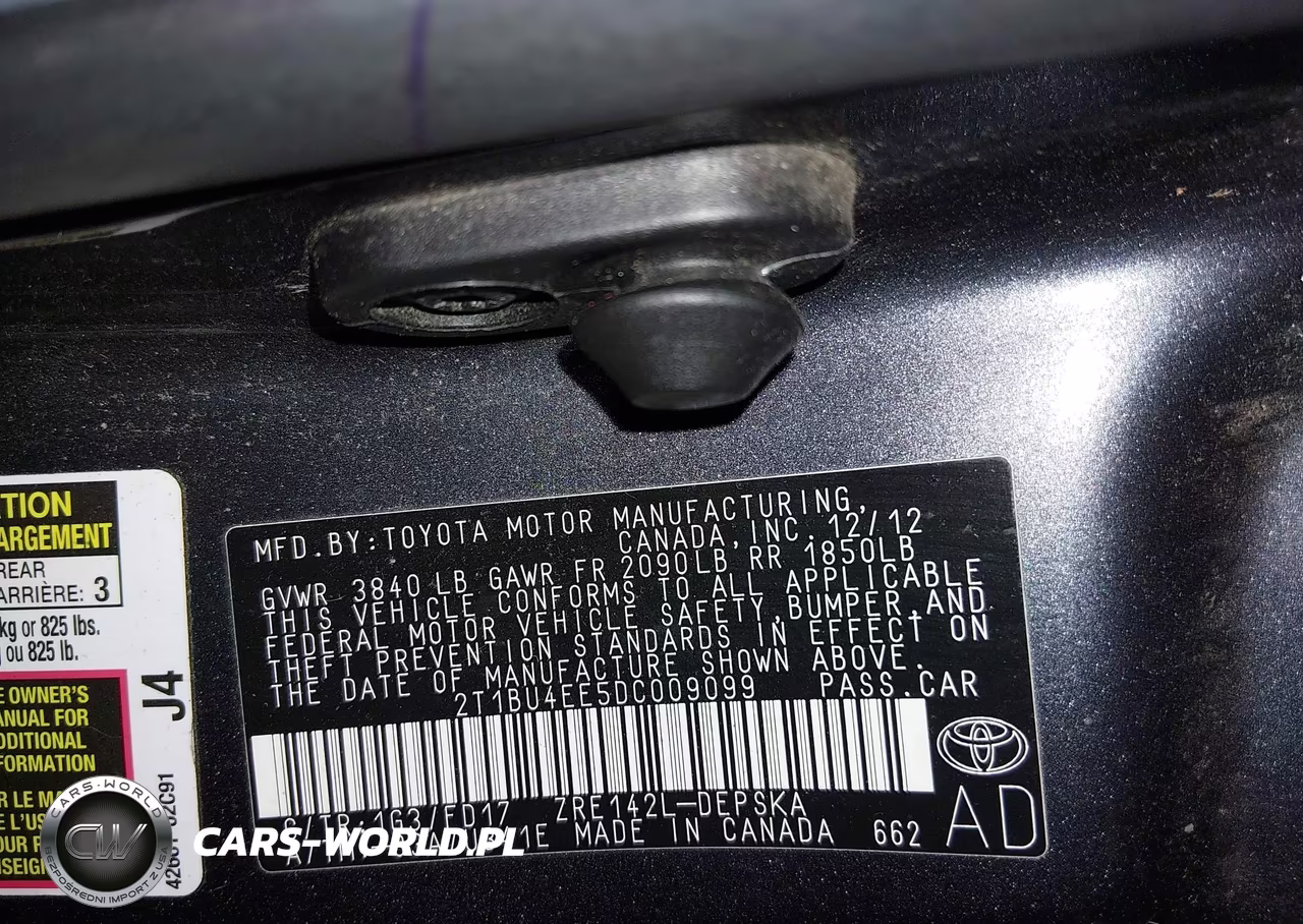 2013 Toyota Corolla S VIN:2T1BU4EE5DC009099 - 9