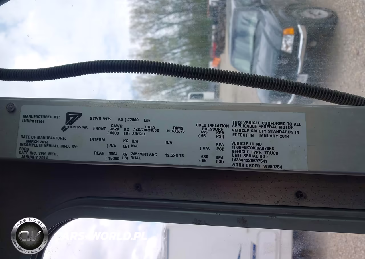 2014 Ford F-59 Commercial Stripped VIN:1F66F5KY4E0A07956 - 8
