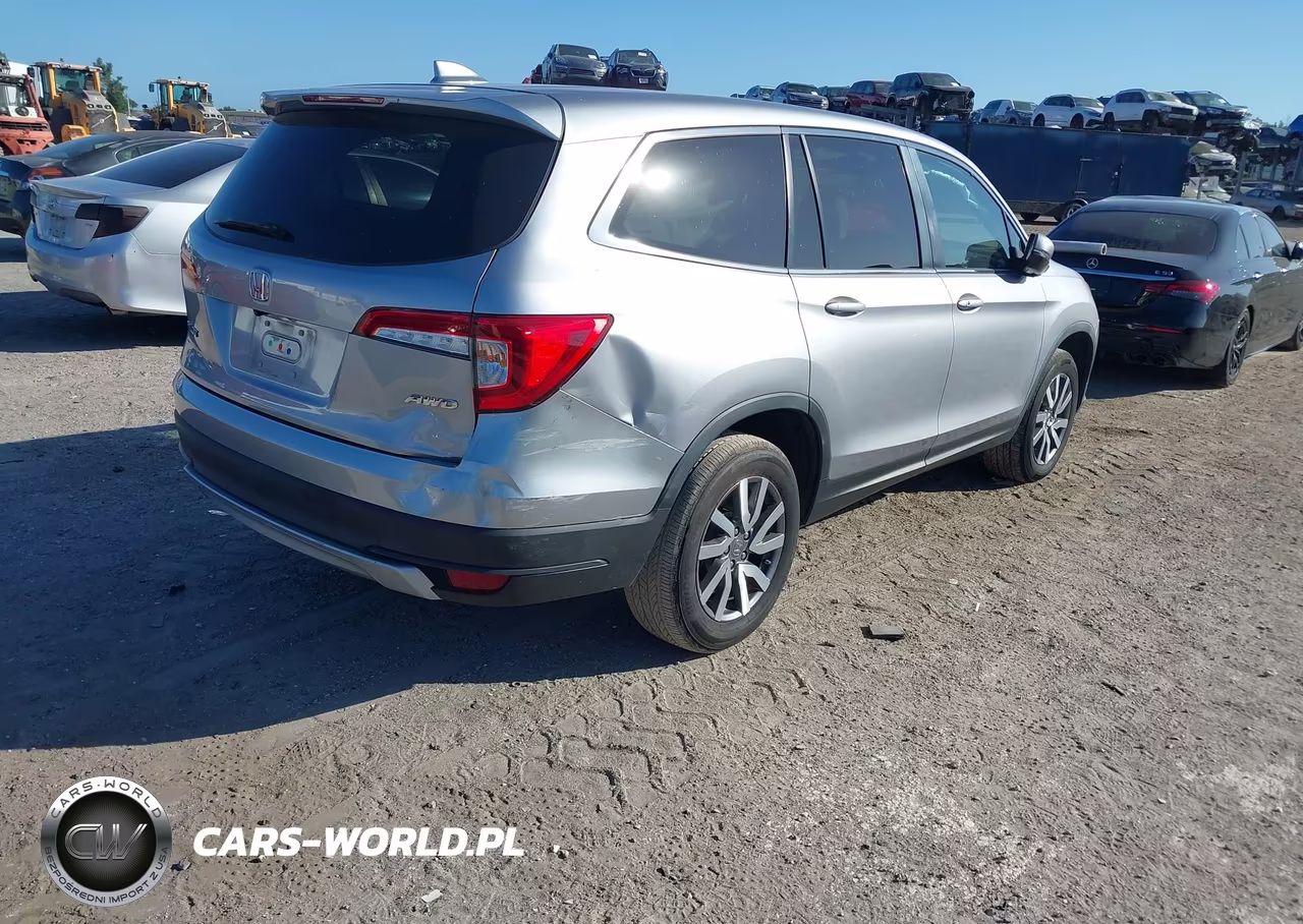2021 Honda Pilot Awd Ex-L VIN:5FNYF6H53MB090028 - 4