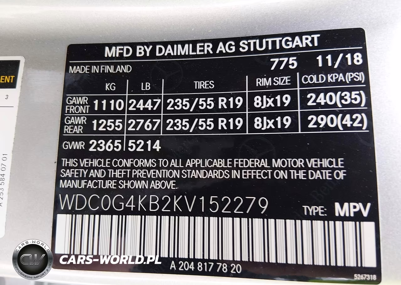 2019 Mercedes-Benz Glc 300 4Matic VIN:WDC0G4KB2KV152279 - 9