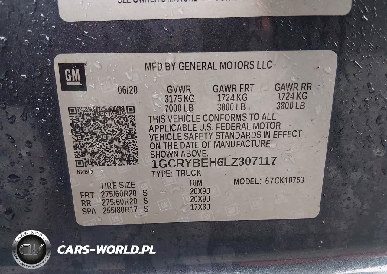 2020 Chevrolet Silverado 1500 4Wd Standard Bed Custom VIN:1GCRYBEH6LZ307117 - 9