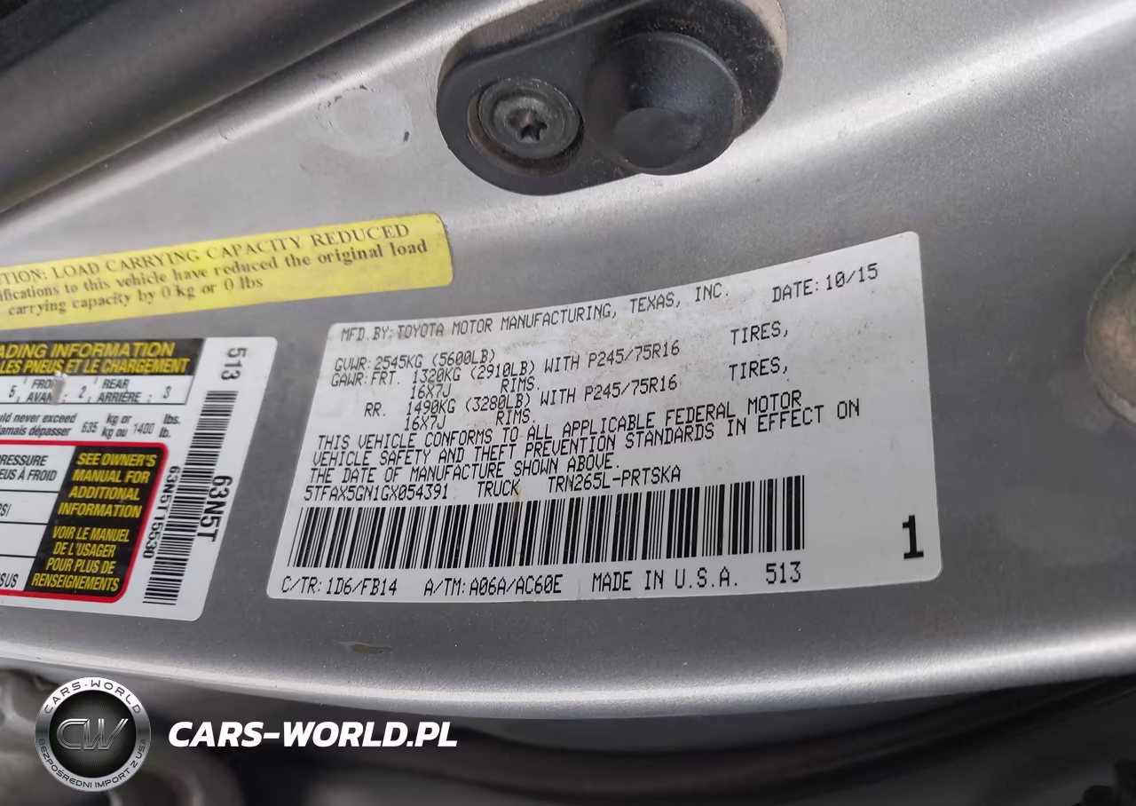 2016 Toyota Tacoma Sr VIN:5TFAX5GN1GX054391 - 9