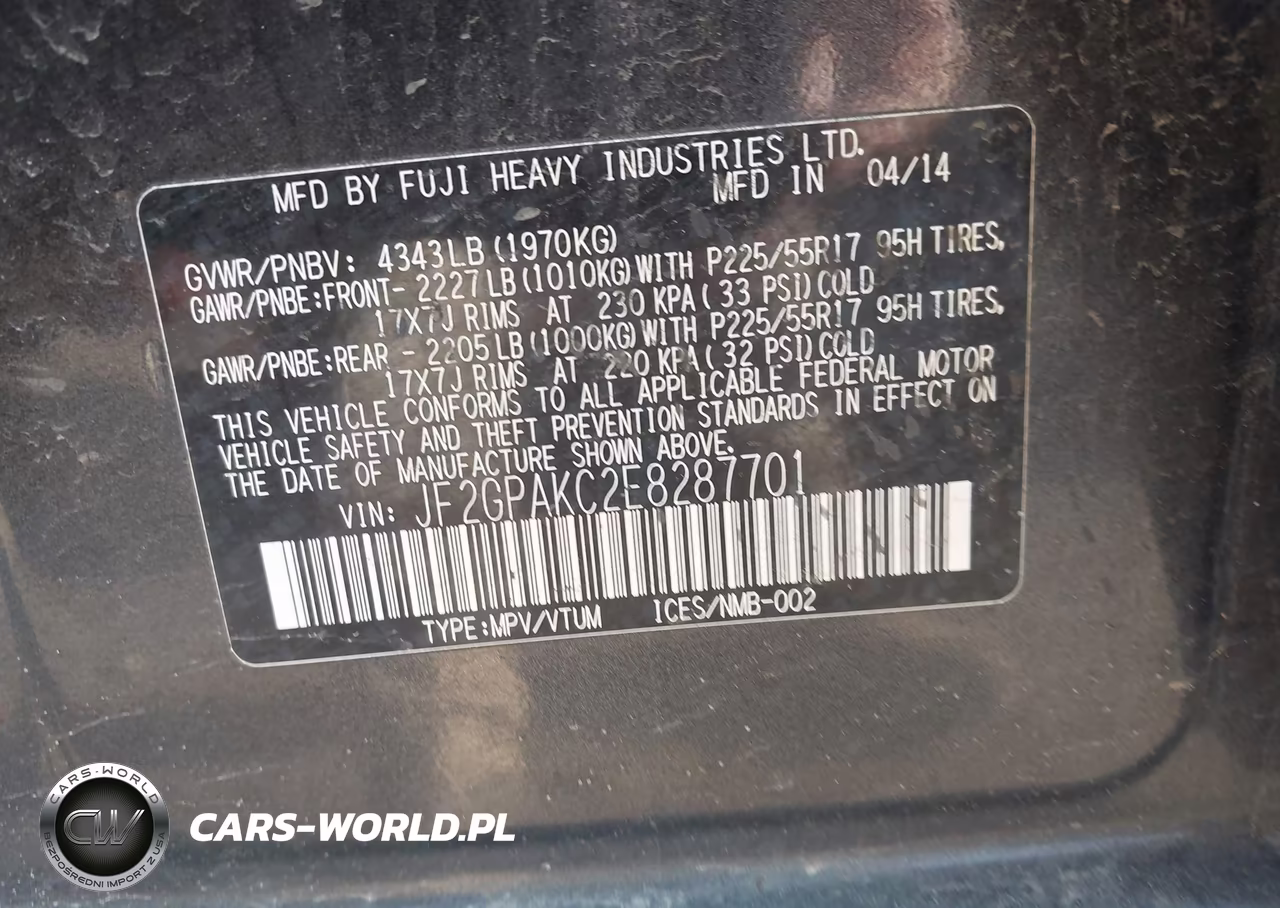 2014 Subaru Xv Crosstrek 2.0I Limited VIN:JF2GPAKC2E8287701 - 9