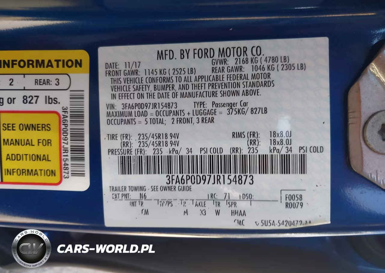 2018 Ford Fusion Titanium VIN:3FA6P0D97JR154873 - 9