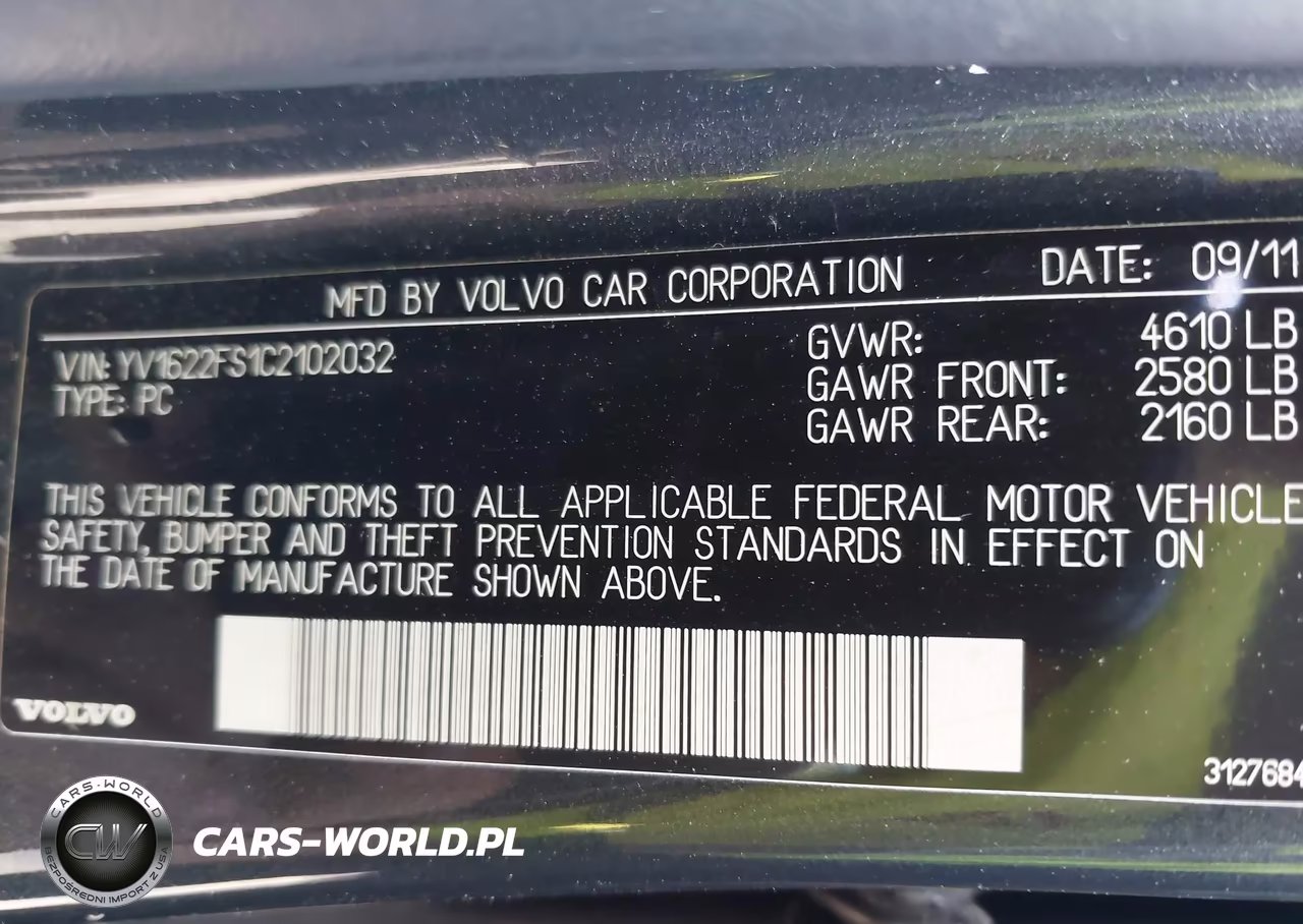 2012 Volvo S60 T5 VIN:YV1622FS1C2102032 - 9