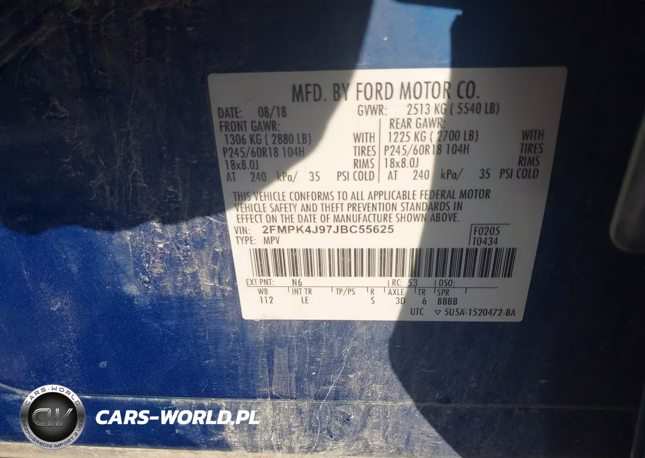 2018 Ford Edge Sel VIN:2FMPK4J97JBC55625 - 9