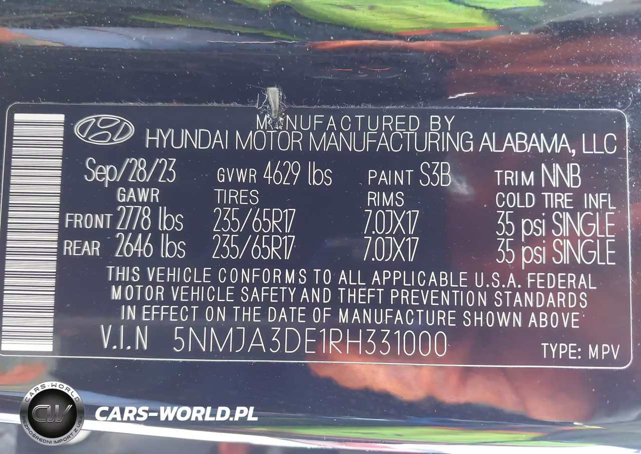 2024 Hyundai Tucson Se VIN:5NMJA3DE1RH331000 - 9