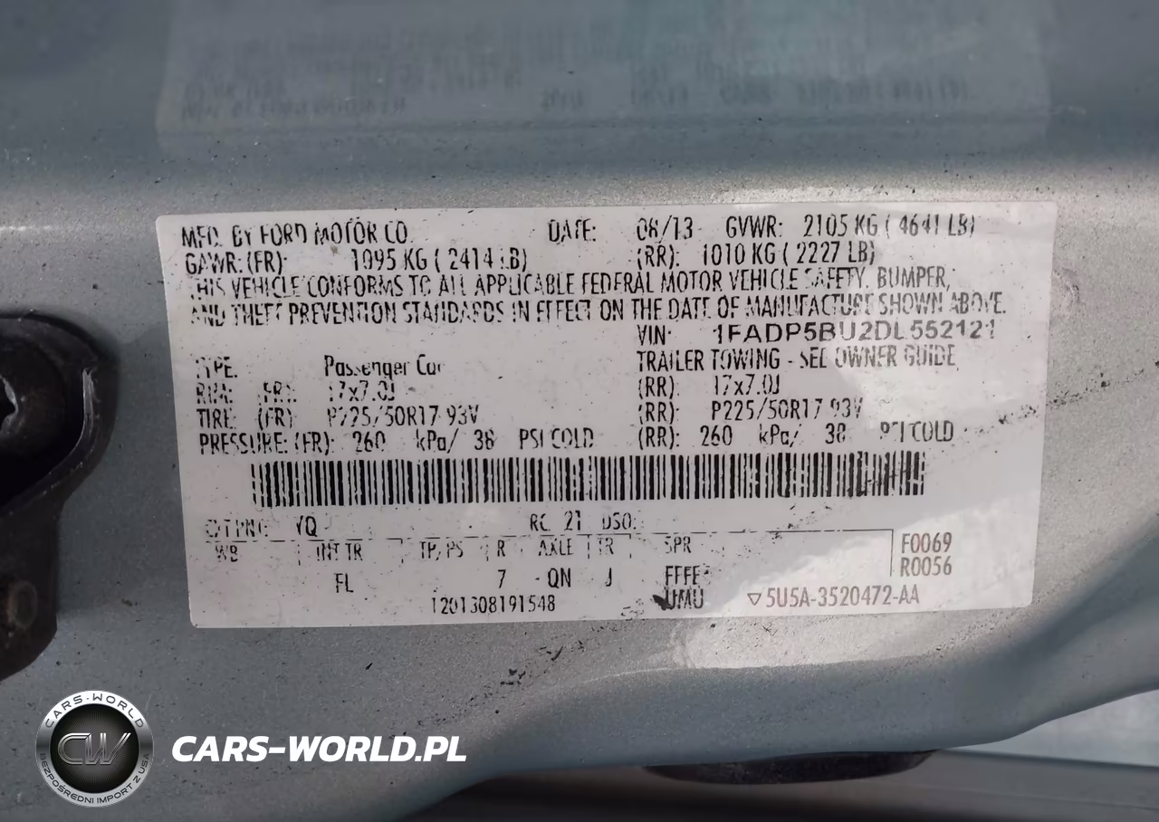 2013 Ford C-Max Hybrid Sel VIN:1FADP5BU2DL552121 - 9