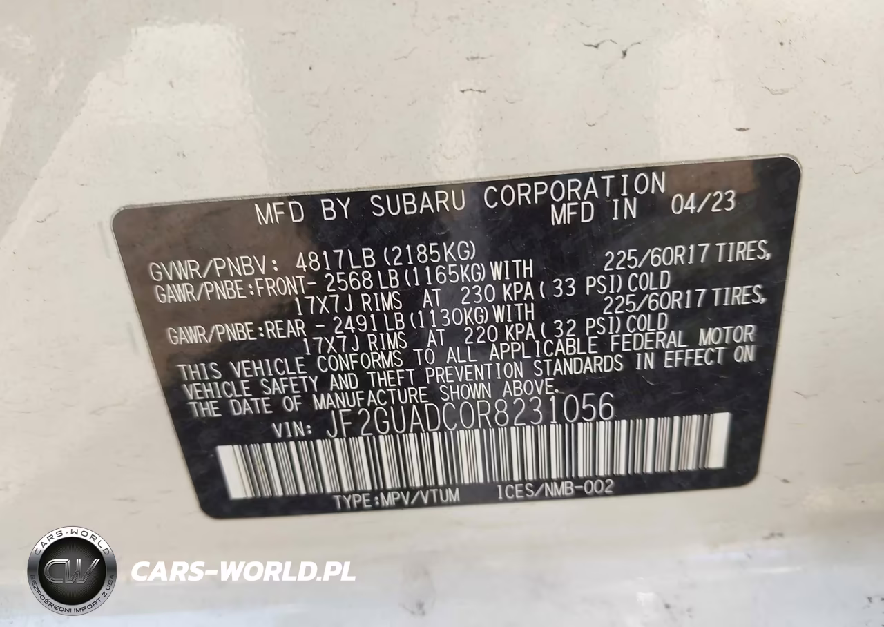 2024 Subaru Crosstrek Premium VIN:JF2GUADC0R8231056 - 9