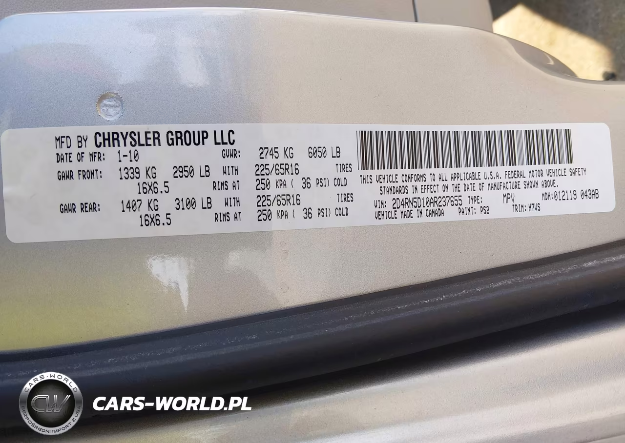 2010 Dodge Grand Caravan Sxt VIN:2D4RN5D10AR237655 - 9