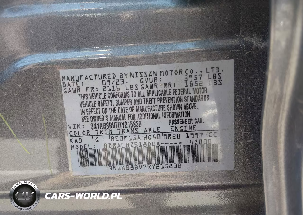 2024 Nissan Sentra S Xtronic Cvt VIN:3N1AB8BV7RY215838 - 9