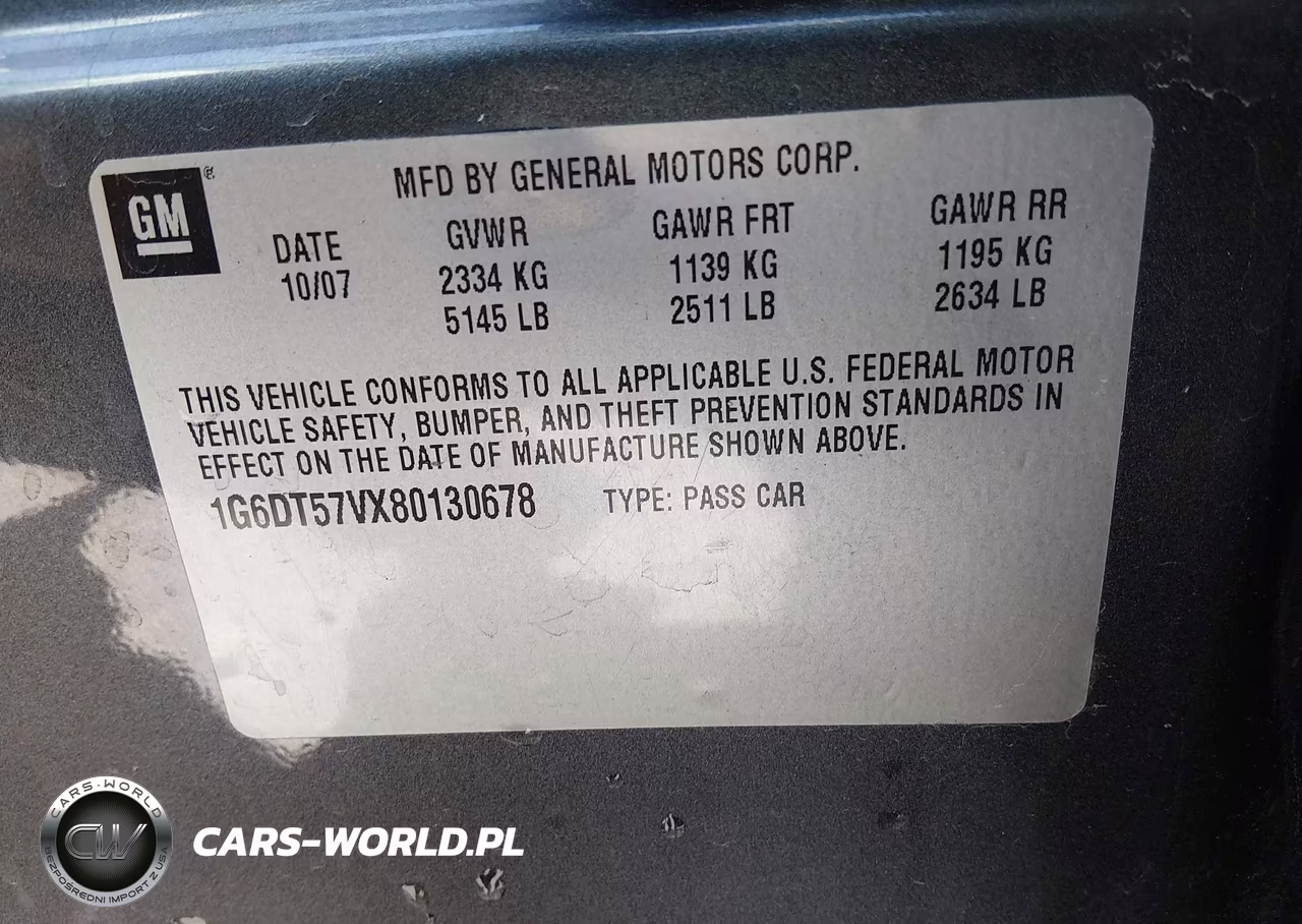 2008 Cadillac Cts Standard VIN:1G6DT57VX80130678 - 9