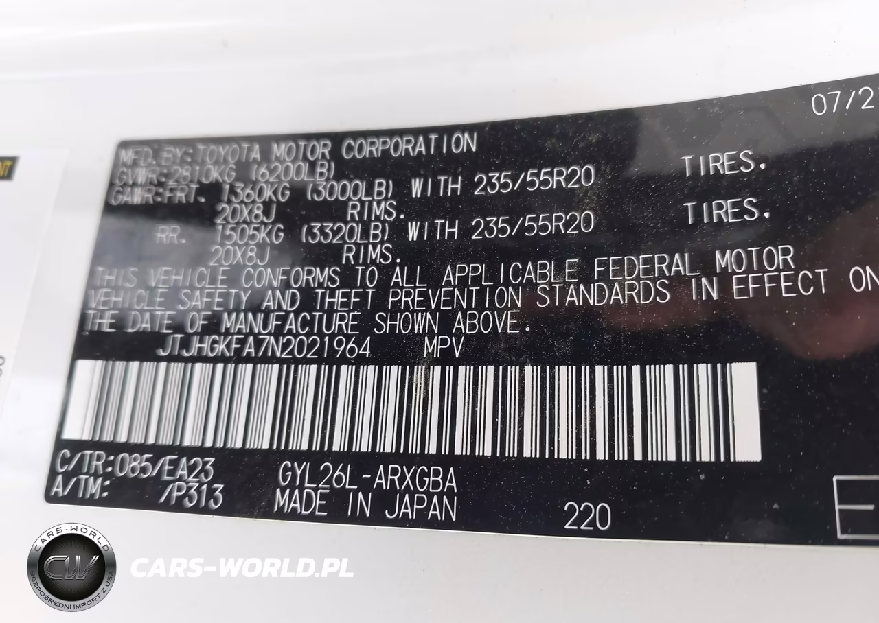 2022 Lexus Rx 450Hl VIN:JTJHGKFA7N2021964 - 9