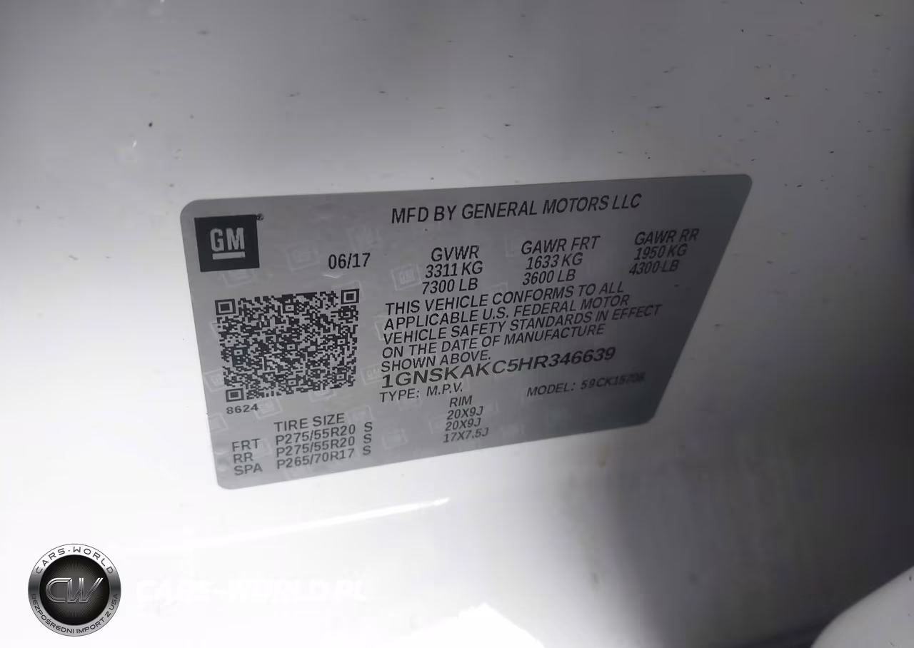 2017 Chevrolet Tahoe Ls VIN:1GNSKAKC5HR346639 - 9