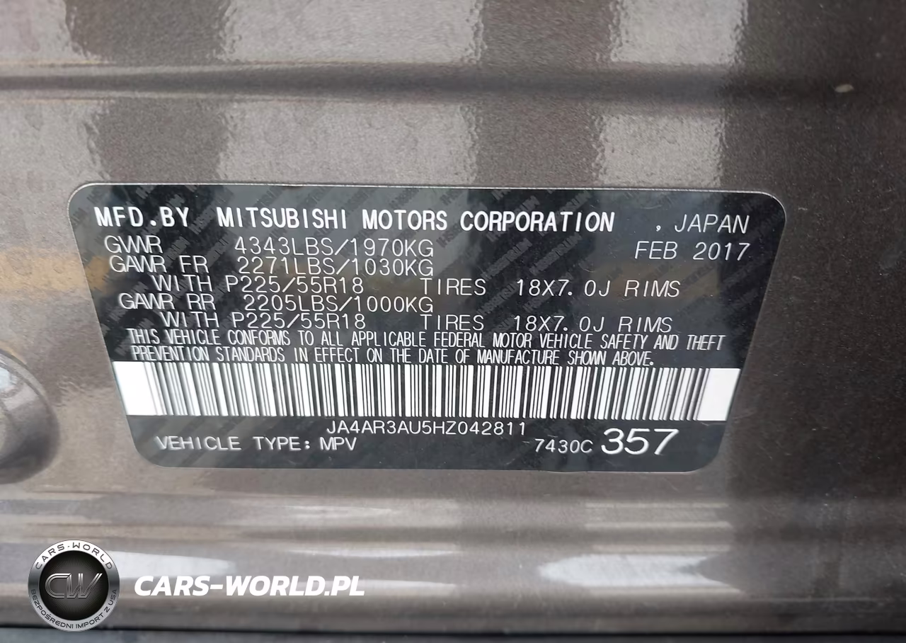 2017 Mitsubishi Outlander Sport 2.0 Es-2.0 Le VIN:JA4AR3AU5HZ042811 - 9