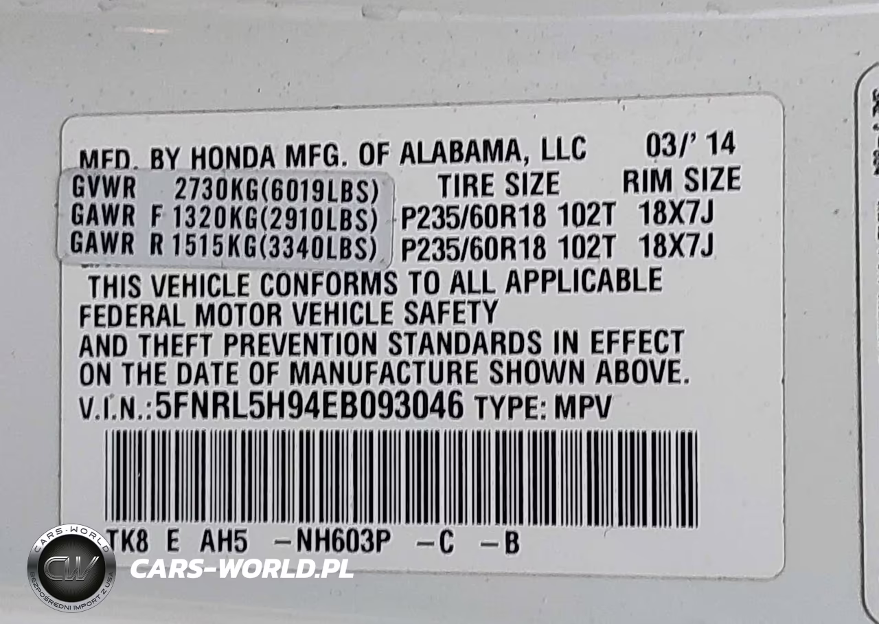 2014 Honda Odyssey Touring-Touring Elite VIN:5FNRL5H94EB093046 - 9