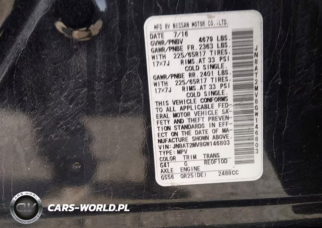 2016 Nissan Rogue S VIN:JN8AT2MV8GW146803 - 9