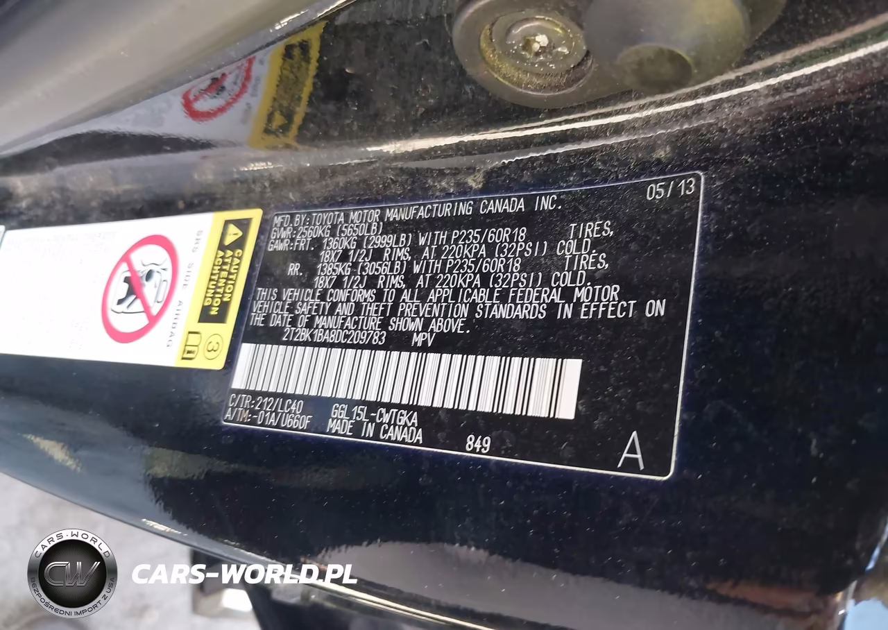 2013 Lexus Rx 350 VIN:2T2BK1BA8DC209783 - 9