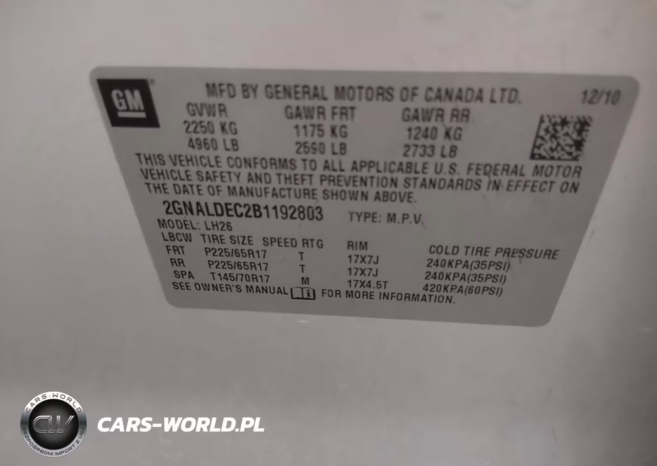 2011 Chevrolet Equinox 1Lt VIN:2GNALDEC2B1192803 - 9
