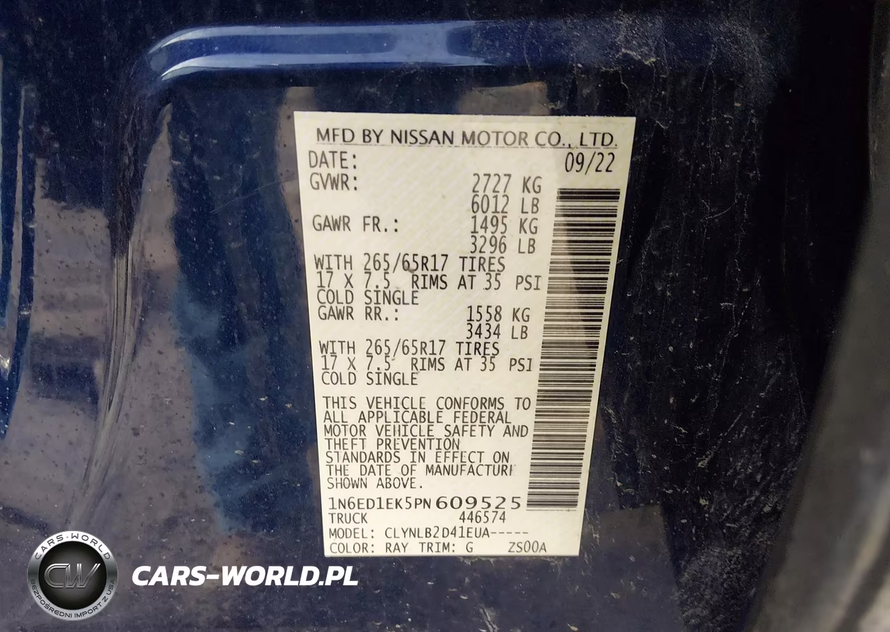 2023 Nissan Frontier Sv 4X4 VIN:1N6ED1EK5PN609525 - 9