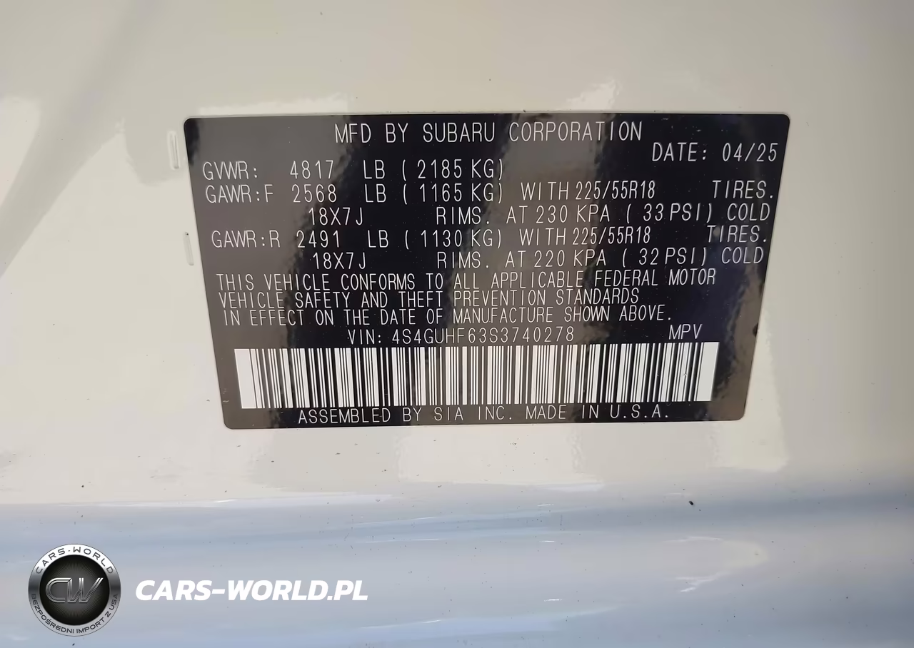 2025 Subaru Crosstrek Sport VIN:4S4GUHF63S3740278 - 9