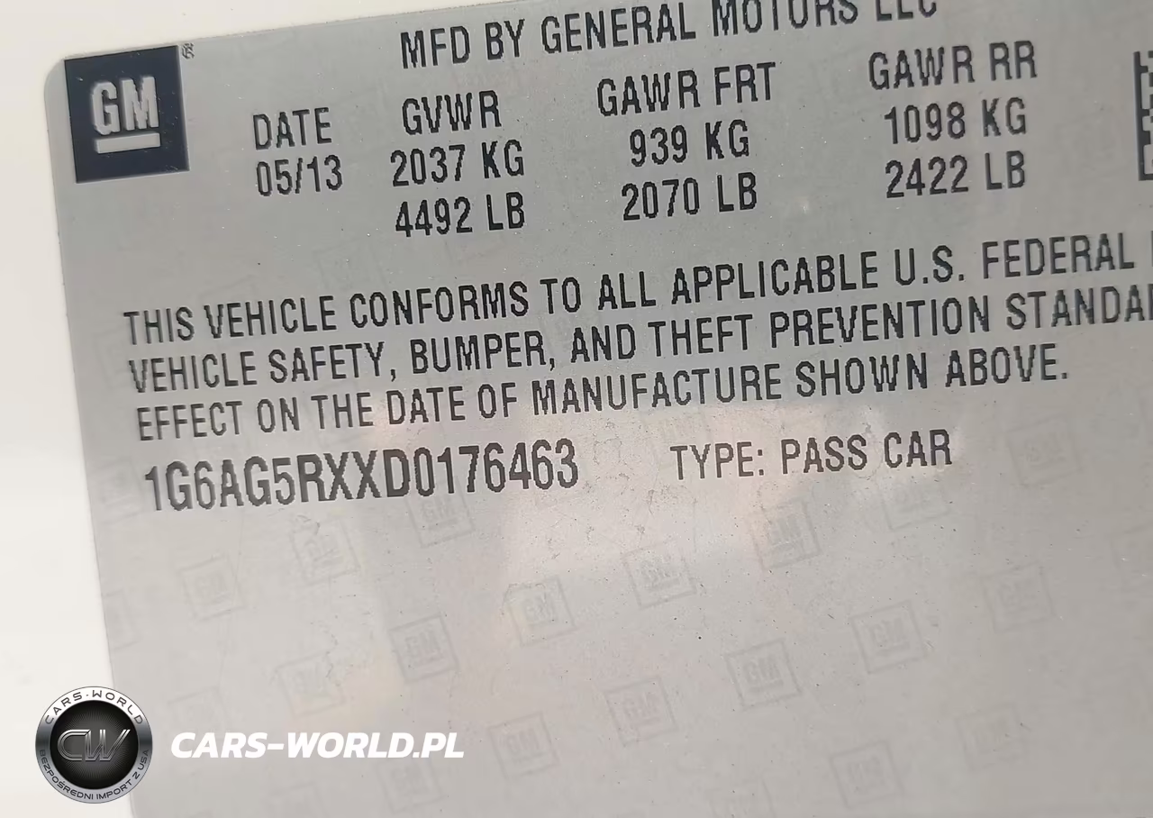 2013 Cadillac Ats Standard VIN:1G6AG5RXXD0176463 - 9