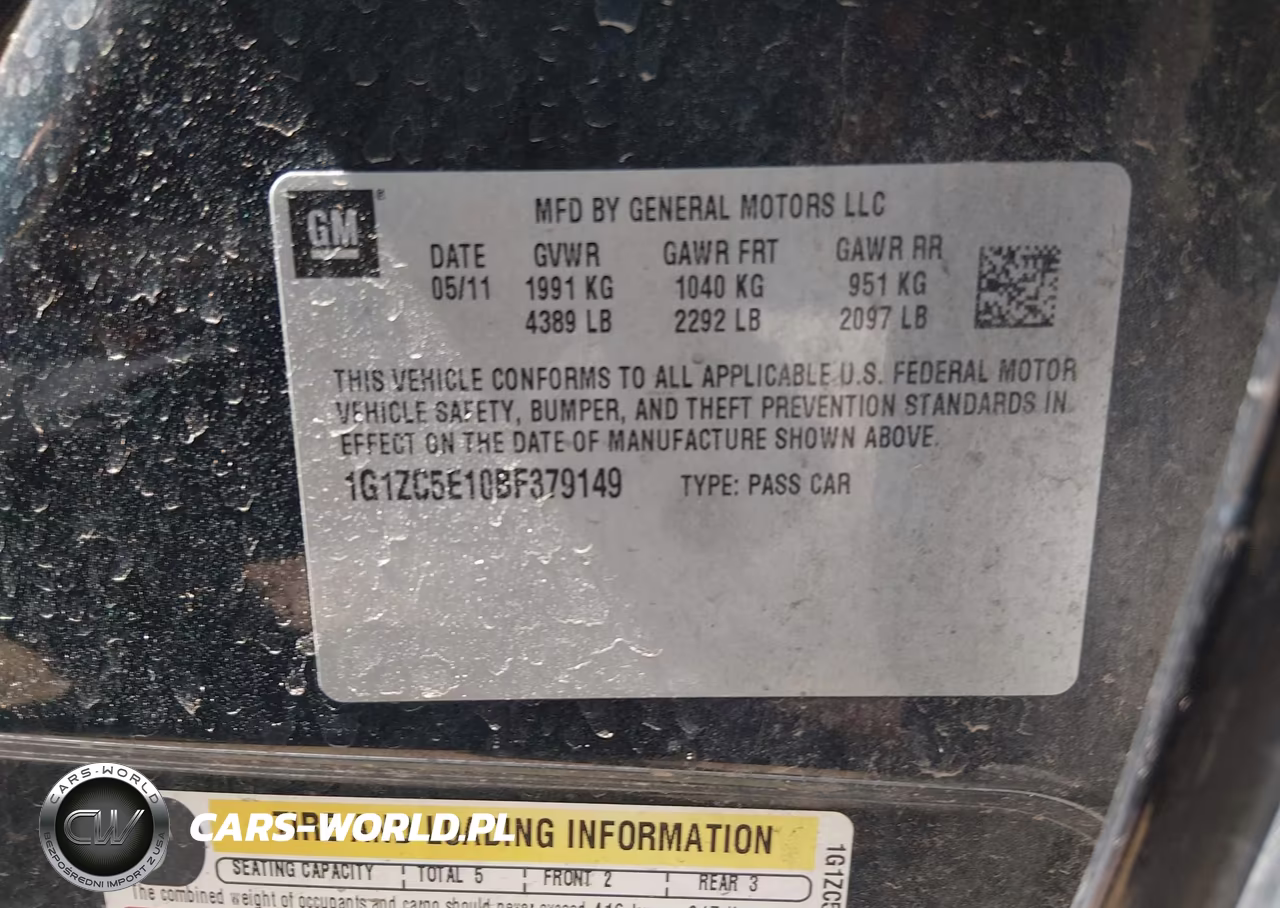2011 Chevrolet Malibu 1Lt VIN:1G1ZC5E10BF379149 - 9