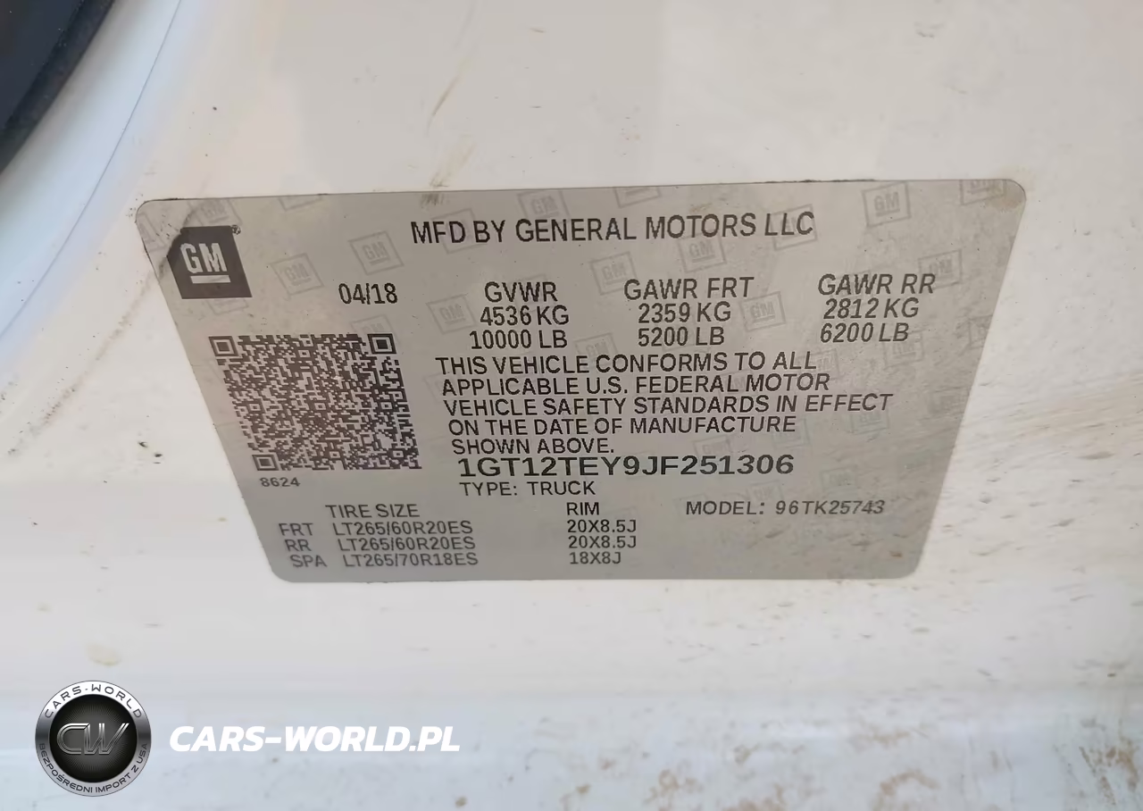 2018 GMC Sierra 2500Hd Slt VIN:1GT12TEY9JF251306 - 9