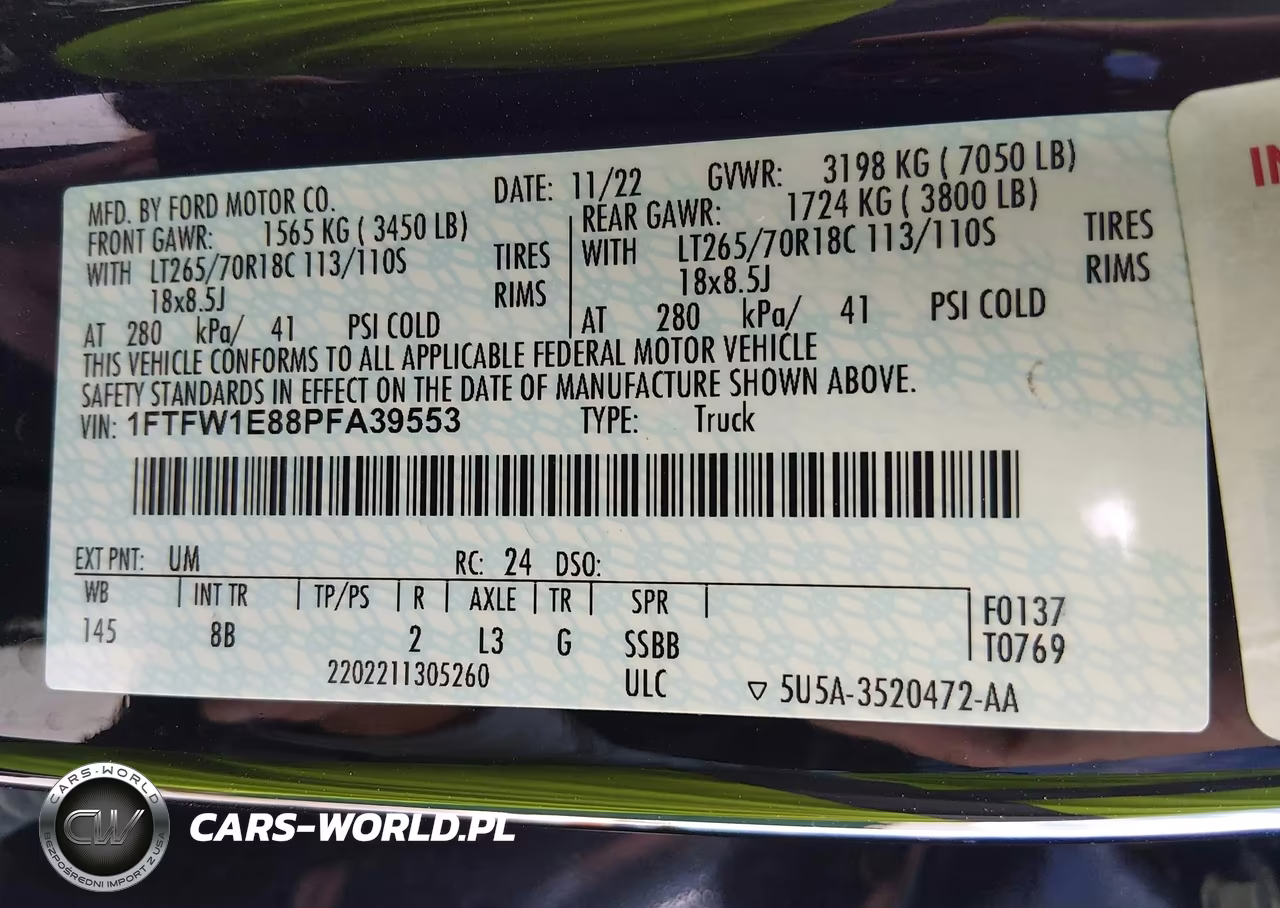 2023 Ford F-150 Xl VIN:1FTFW1E88PFA39553 - 9