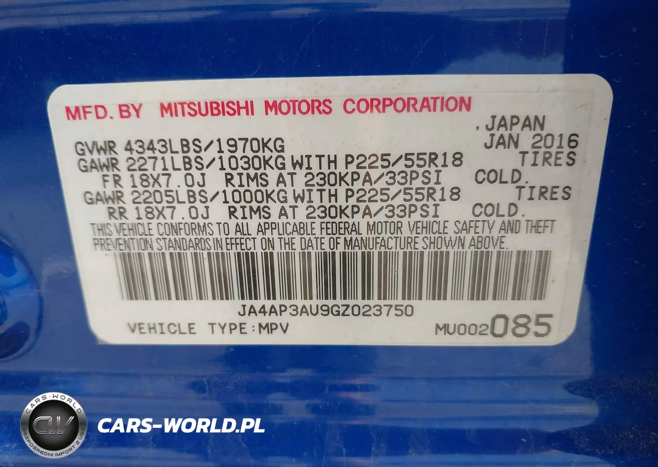 2016 Mitsubishi Outlander Sport 2.0 Es VIN:JA4AP3AU9GZ023750 - 9