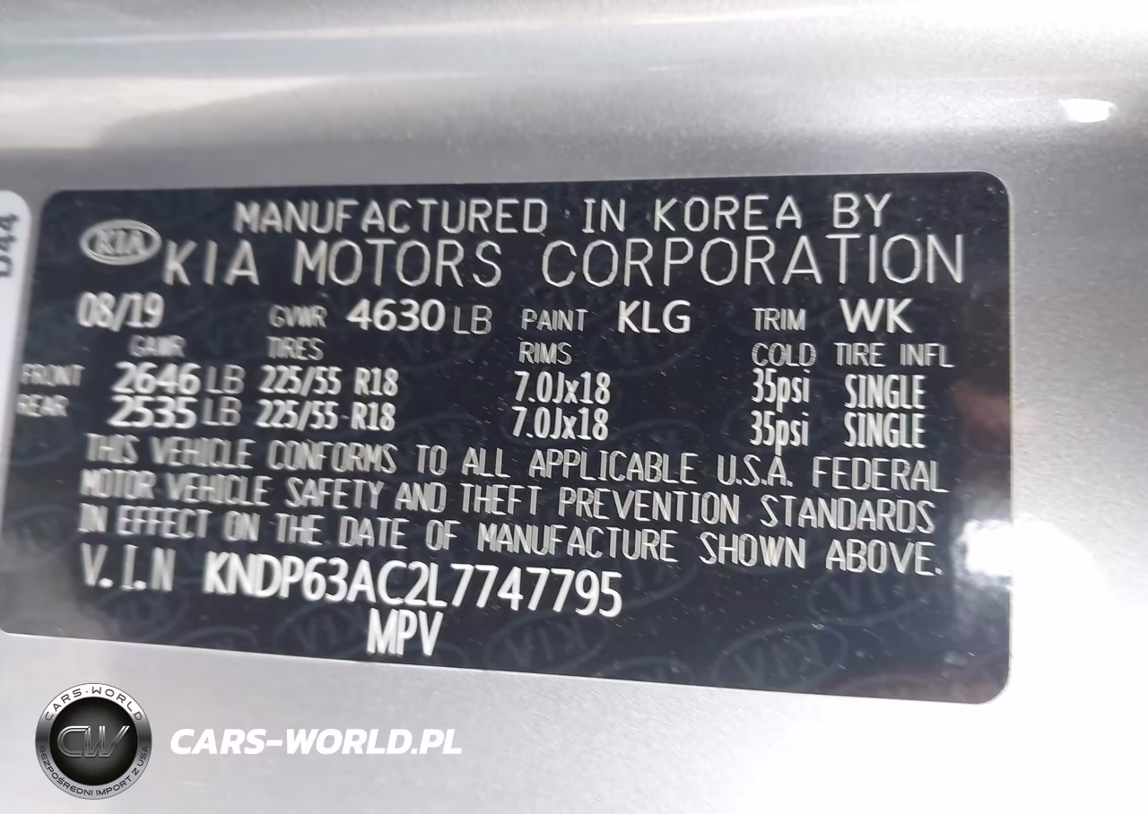 2020 Kia Sportage S VIN:KNDP63AC2L7747795 - 9