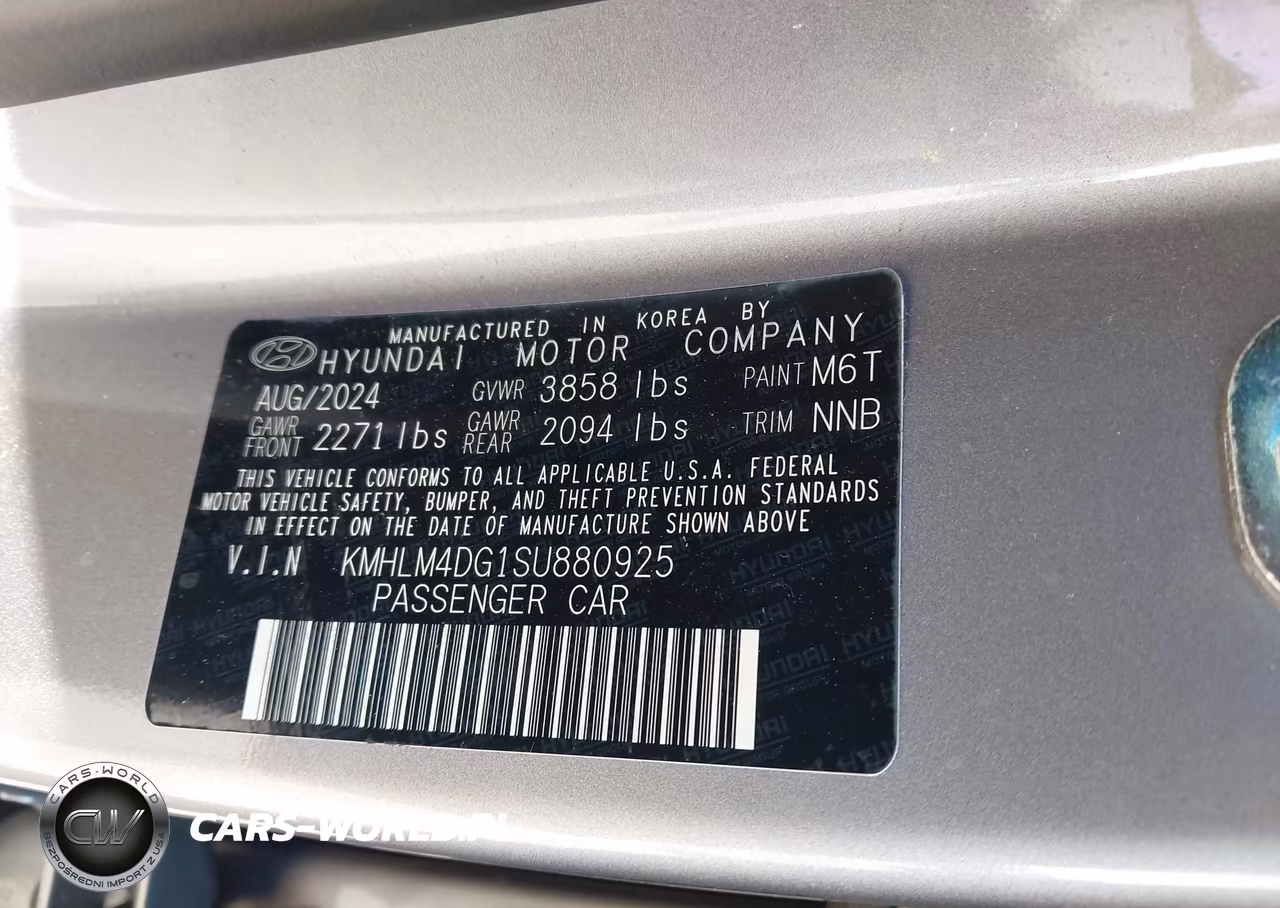 2025 Hyundai Elantra Sel Sport VIN:KMHLM4DG1SU880925 - 9