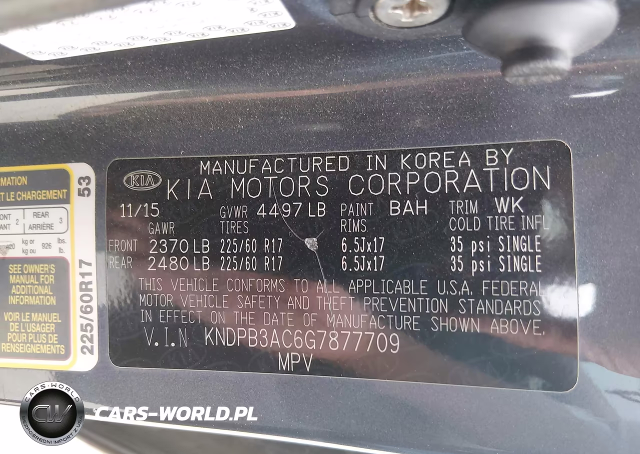 2016 Kia Sportage Lx VIN:KNDPB3AC6G7877709 - 9
