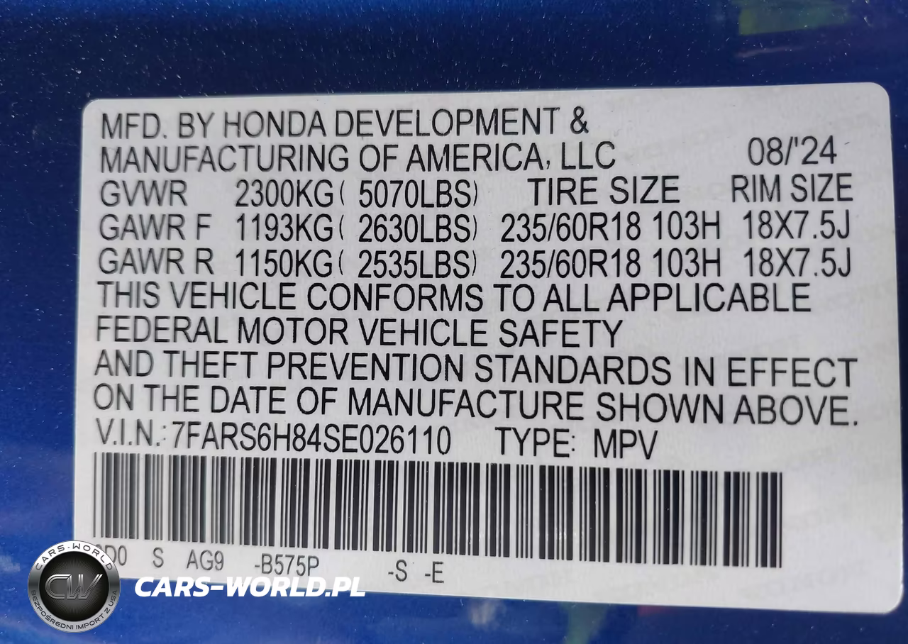 2025 Honda Cr-V Hybrid Sport-L VIN:7FARS6H84SE026110 - 9