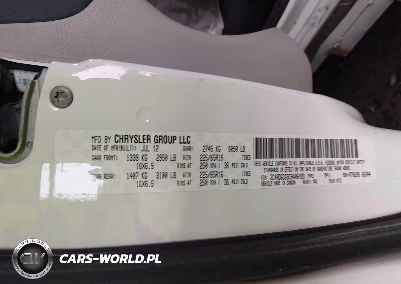 2012 Dodge Grand Caravan Sxt VIN:2C4RDGCG8CR406499 - 9