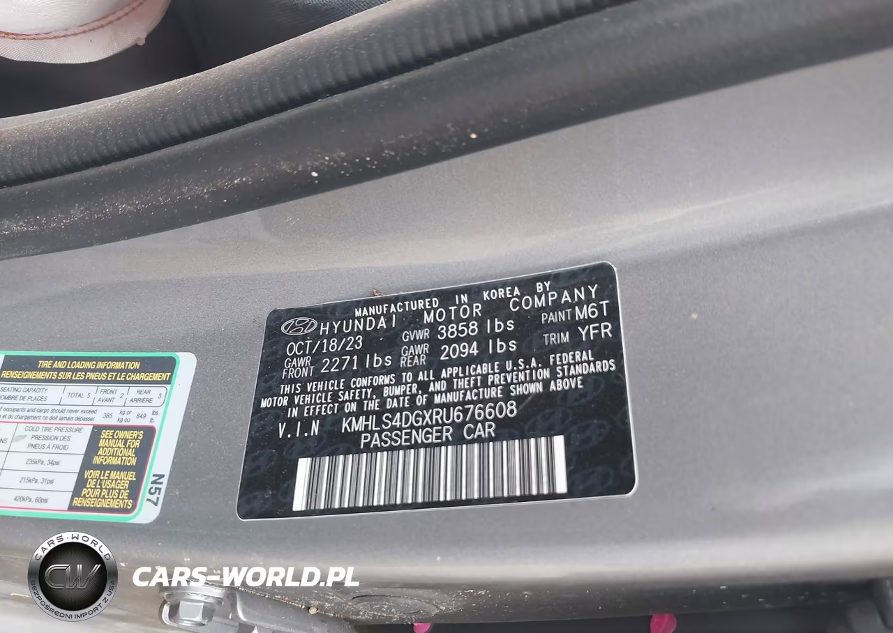 2024 Hyundai Elantra Sel VIN:KMHLS4DGXRU676608 - 9