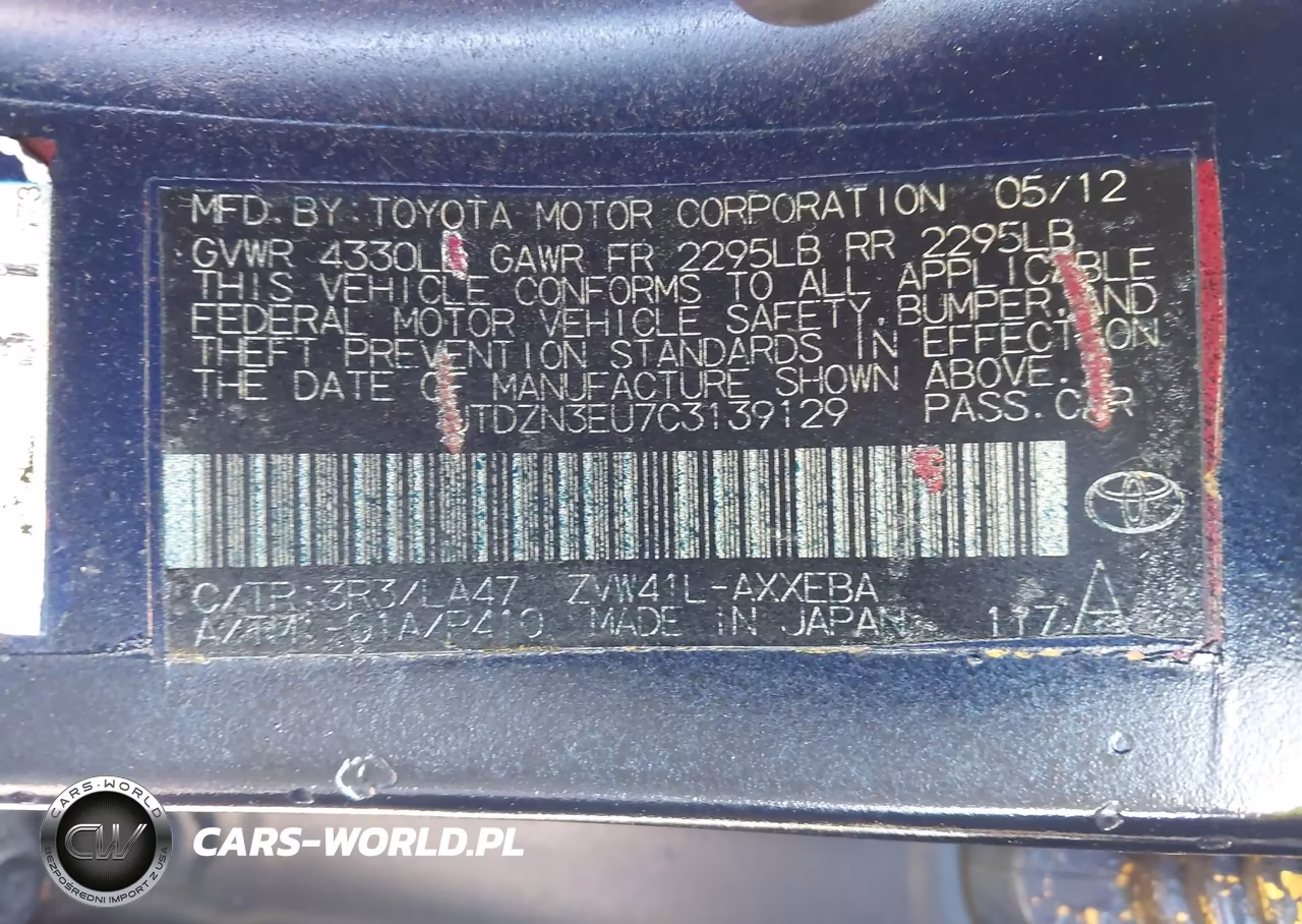 2012 Toyota Prius V VIN:JTDZN3EU7C3139129 - 9