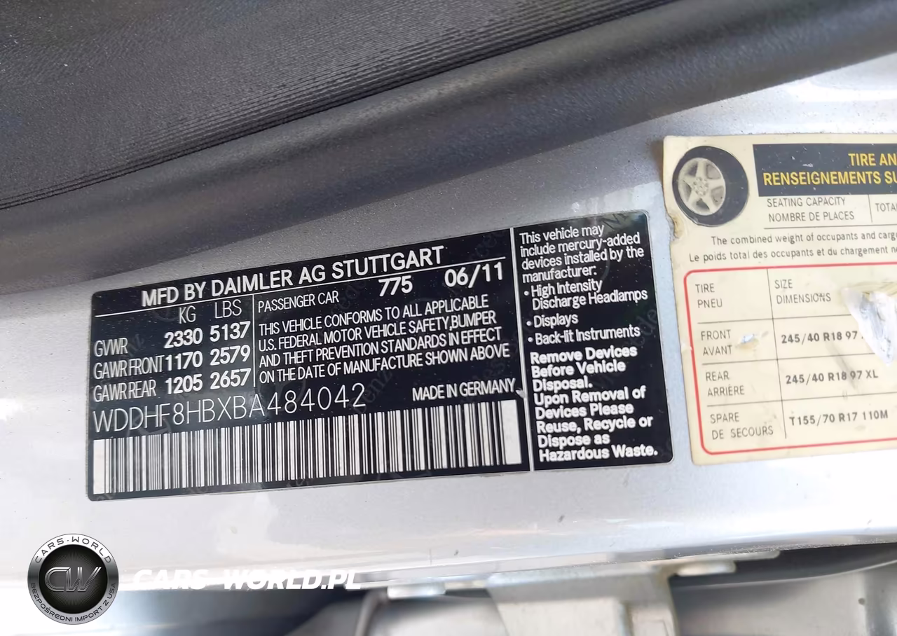 2011 Mercedes-Benz E 350 4Matic VIN:WDDHF8HBXBA484042 - 9